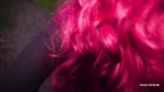 Russian chick got banged and creampied in ass in woods