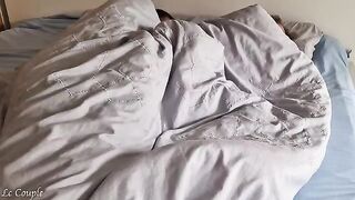 A husband gently fucks his sleeping wife in the morning