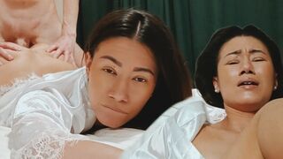 Asian stepmom is exhausted and needs your help to relax