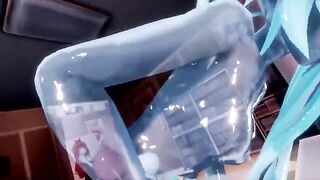 A Squishy Slime Miku Service - AutumnJelly's MMD hentai game play