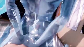 A Squishy Slime Miku Service - AutumnJelly's MMD hentai game play