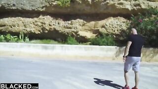 Blonde Venera gets her pussy railed by two BBCs