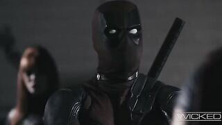 Black widow gets fucked by four guys, including Deadpool and Taskmaster in a hardcore scene
