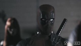 Black widow gets fucked by four guys, including Deadpool and Taskmaster in a hardcore scene