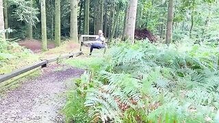 A jogger girl was fucked in the woods during her workout