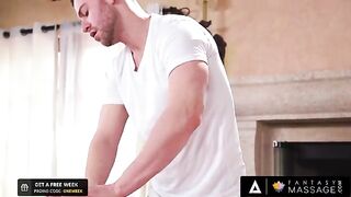 Elena Koshka got banged by her boyfriend's masseur with care