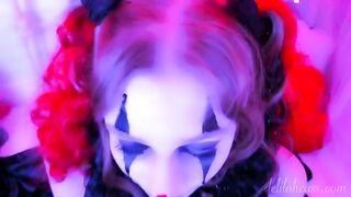Kinky clown sex with hot blowjob and facial