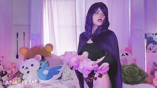 Raven finds StarFire's toys and experiments in a sneaky way