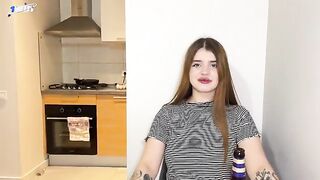 The neighbor girl got fucked hard by a man with a big cock