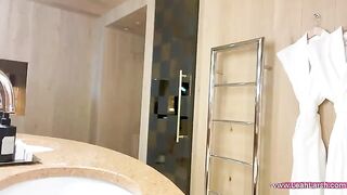 I was fucked by a hung in the hotel room, it was intense!