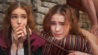 Hermione Granger accidentally unleashes a powerful spell through her magic, resulting in an intense encounter
