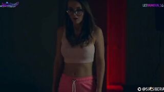 A scary story about sex in Halloween style with stunning Sia Siberia, featuring cosplay and a strapon