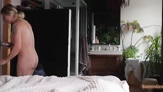 The guy caught his wife with a vibrator and helped her to experience the ultimate pleasure