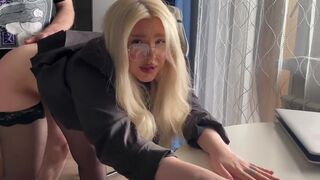 The misunderstanding with the tutor was resolved by passionate sex