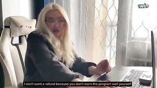 The misunderstanding with the tutor was resolved by passionate sex