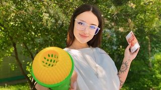 A forest fuck adventure with a hot Russian girl