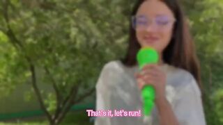 A forest fuck adventure with a hot Russian girl