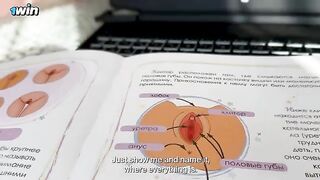 A stepmom once again tried to explain to her stepson the secrets of female anatomy