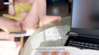 A stepmom once again tried to explain to her stepson the secrets of female anatomy