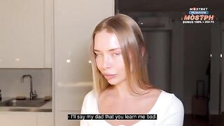 A girl is fucking with her hot tutor, breaking all the rules
