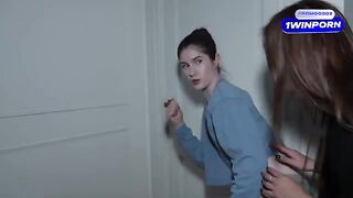 Two curious step-sisters get passionate while spying on their step-parents, exploring new desires