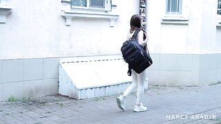 A girl is fucking with stranger in the fake hostel, enjoying every moment