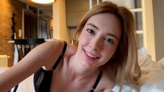 A young girl woke up from a dream and her boyfriend fulfilled it