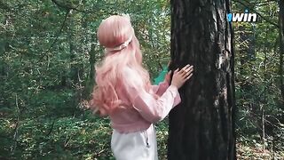 A lost girl was fucked by a forest ranger’s cock