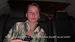 A talented Russian artist makes her porn debut with an unforgettable blowjob scene