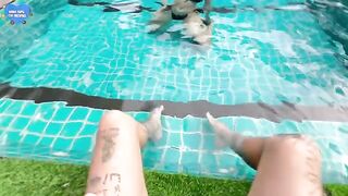 My girlfriend’s best friend fucked with me in the pool. It was awesome!