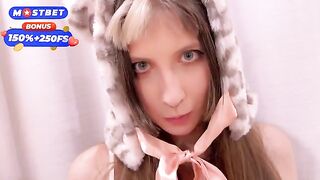 A beauty has sex with a guy with a huge cock in her pussy
