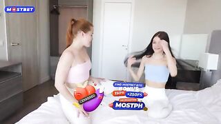 Step sisters get fucked hard by robbers on the sofa