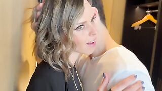 The wife got fucked by two cocks after a night out