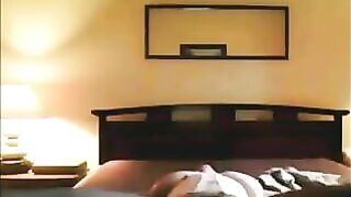 I bought sexy bedding and had a dance on webcam with big tits