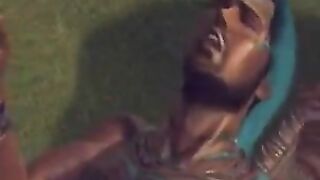 Brunette woman enjoys a long and thick dick
