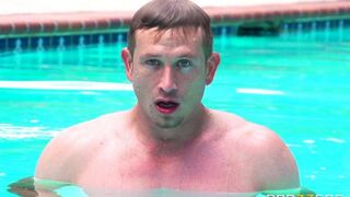 I wanted to get tan so I got fucked near the pool