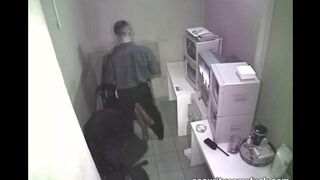 The girl was photographed while having sex at her workplace