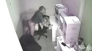 The girl was photographed while having sex at her workplace
