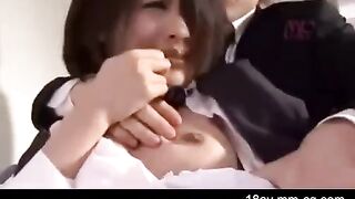 Asian guy forced his stepsister to have sex with him, she didn’t like it