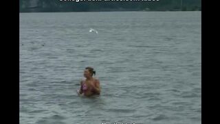 A group sex of young Russian students in nature
