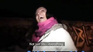 They pulled the slut into the toilet at Resyran and fucked her