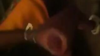 A guy masturbates in front of the mirror, it's very pleasant