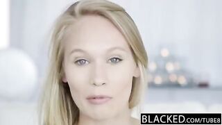 Skinny blonde teen gets fucked by BBC in the hottest way ever