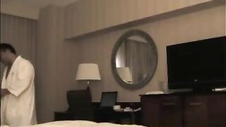 A young guy brought a prostitute to the hotel room and undressed her