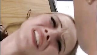 Girl has sex with a guy while he plays with her hand