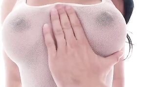 A girl sat on the member and moved her hips charmingly