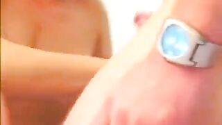 A sexy Russian blonde girl knows how to please men
