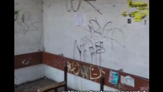 Babe was picked up at the bus stop and had sex with me