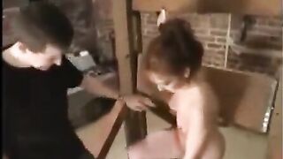 Beautiful redhead in sadomaso sex