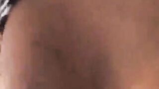A busty woman took a lot of sperm from her lover and mixed it with her mouth